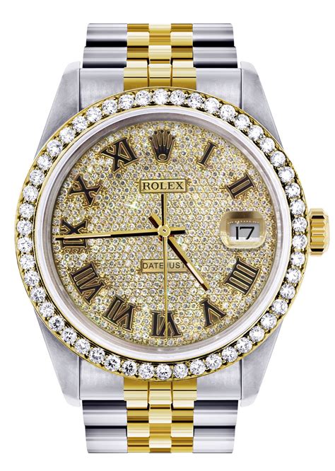 rolex with diamonds mens|More.